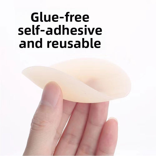 Temperature-Sensitive Glue-Free Self-Adhesive Nipple Covers, Reusable Invisible Traceless Breast Covers, Anti-Bump Nipple Covers
